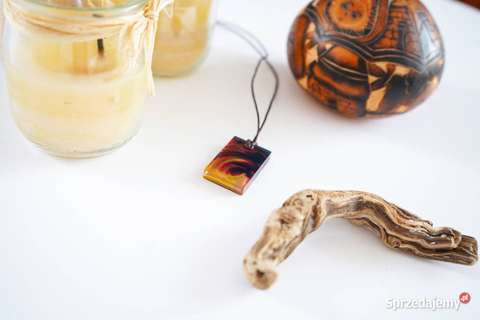 Prostokątny wisiorek artystyczny abstrakcyjny mazowieckie Warszawa