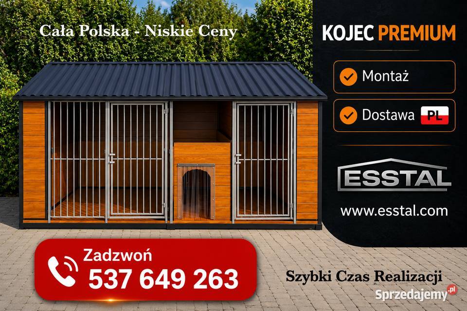 Kojec Psa Klatka Psa Zagroda ESSTAL Grójec