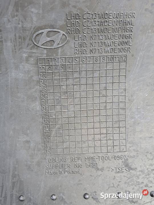 Oryginalne Dywaniki Gumowe Hyundai Tucson NX4 Mielęcin