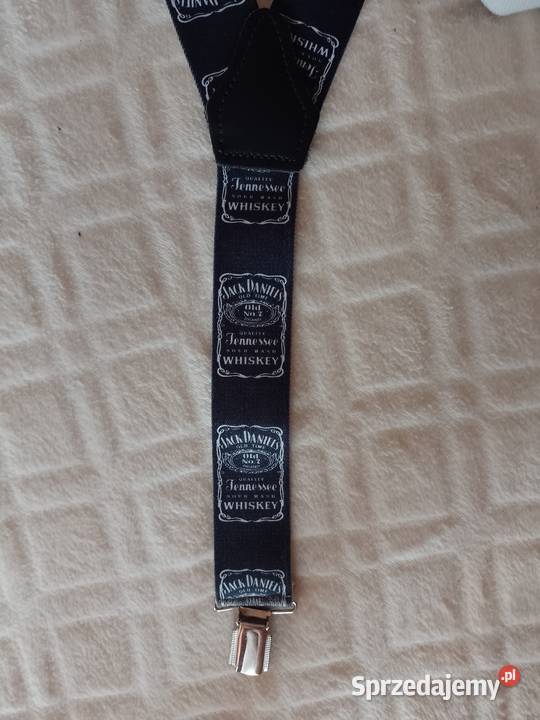 Jack Daniels Ekskluzywne granatowe szelki ze