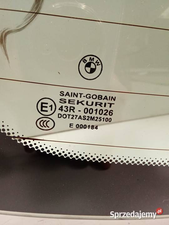 Szyba Tylna BMW Seria 3 E91 Kombi 05 Antena osobowe Bralin sprzedam