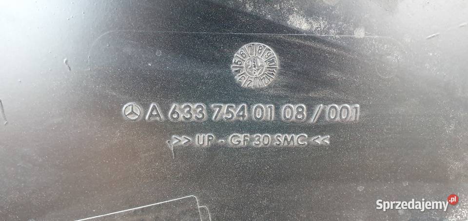 KLAPA TYŁ MASKA AUTOBUS SETRA MERCEDES Bieleń