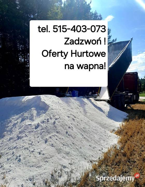 Producent wapna nawozowego luz i granulowane -Hurtowe ceny cała Polska !