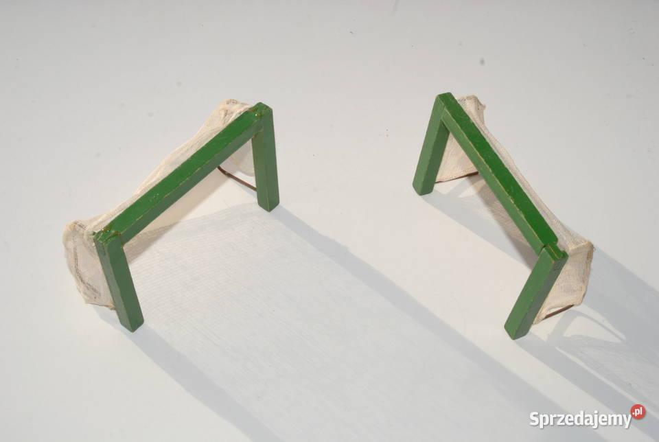 Stara zabawka bramki piłkarskie do gry makiety Cieszyn