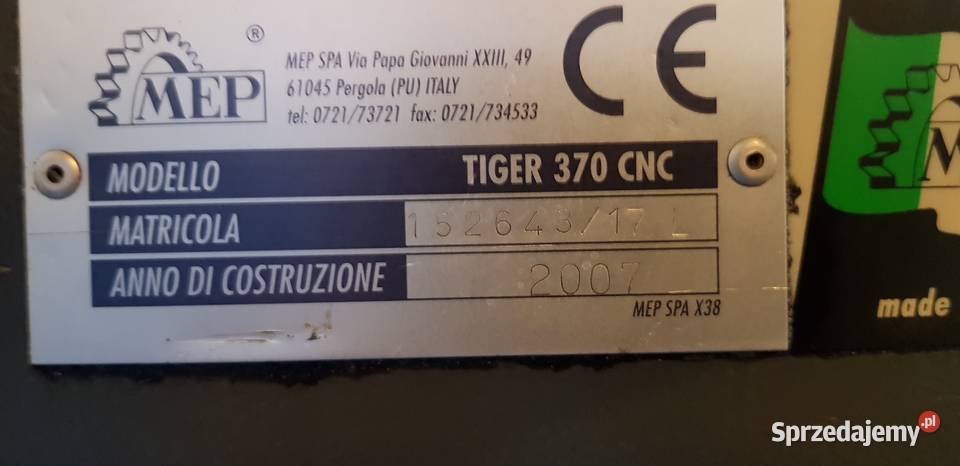 Piła Tarczowa CNC TIGER 370