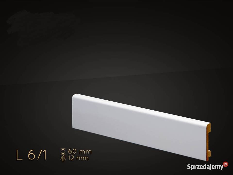 Listwa przypodłoga MDF 60x12mm lakierowana na Zielona Góra