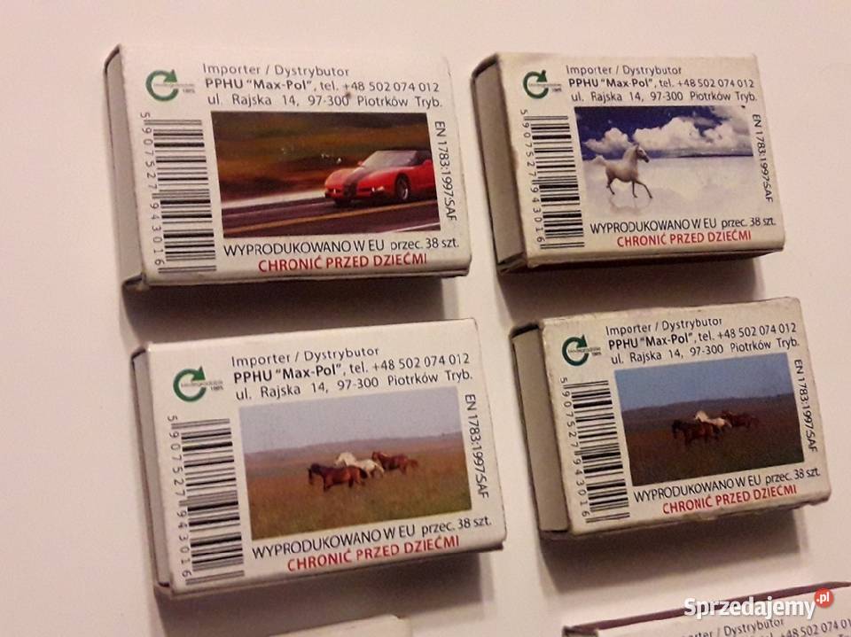 Zapałki pudełka zapałek widoki pejzaże 9 Piotrków Trybunalski