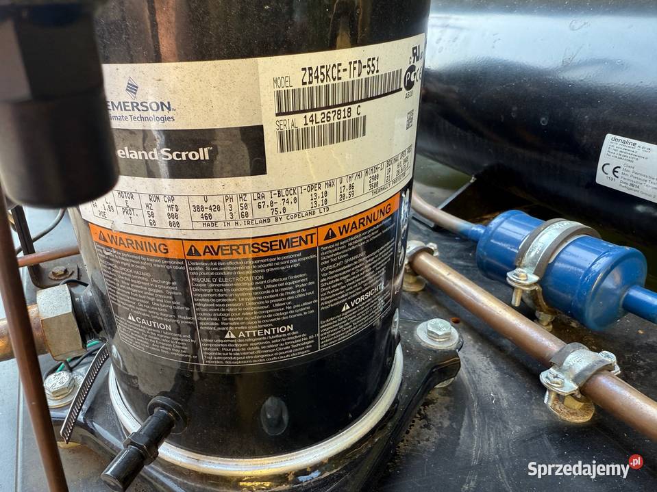 Zestaw sprężarkowy COPELAND SCROLL 33kW 10C 40C Paczków
