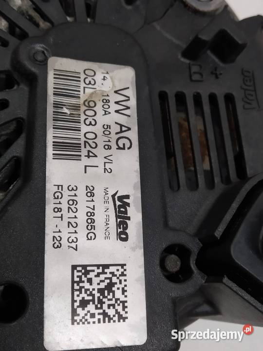 ALTERNATOR 03L903024L 20 TDI Skoda Superb III świętokrzyskie sprzedam