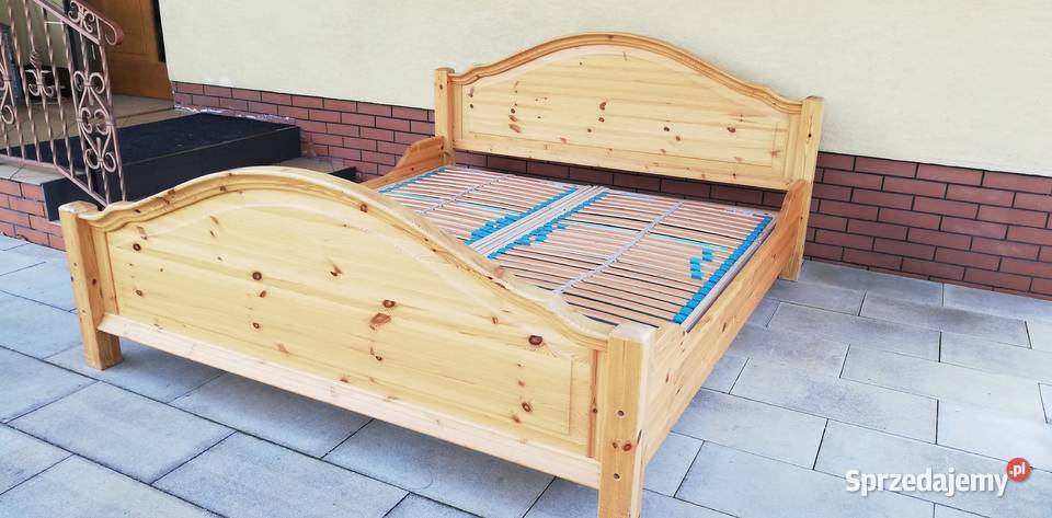 Łóżko drewniane 180x 200 łoże sypialnia stelaż