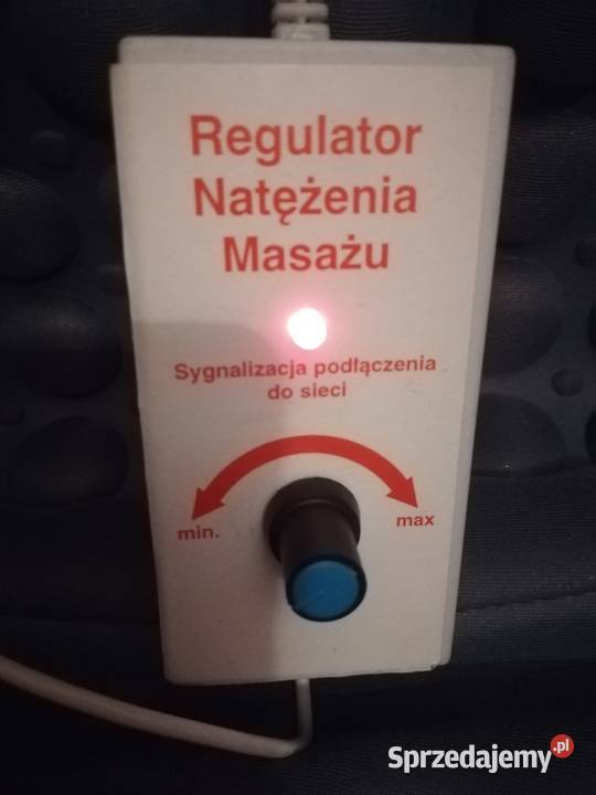 Mata do masażu na fotel z regulacją natężenia