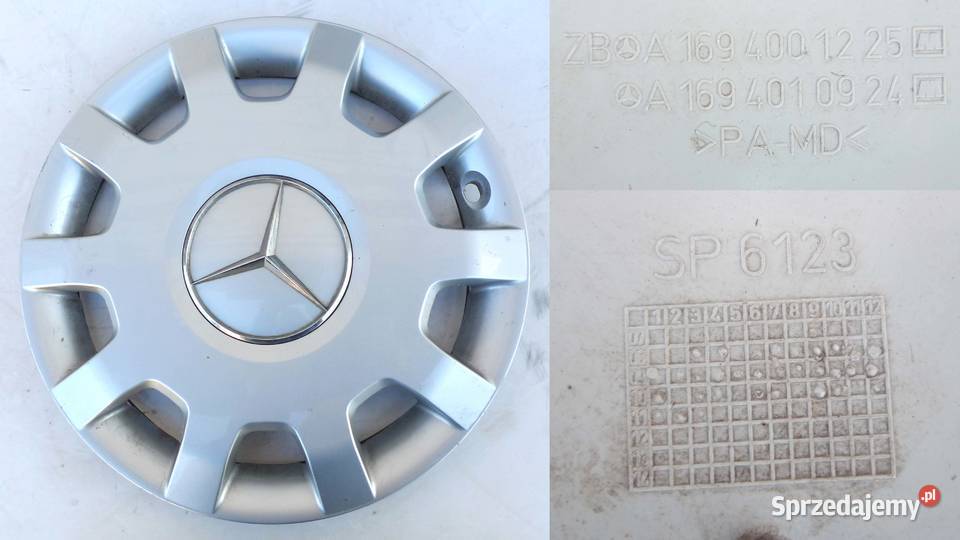 Oryginalne kołpaki Mercedes 4 sztuki 16 wielkopolskie Godziesze Wielkie