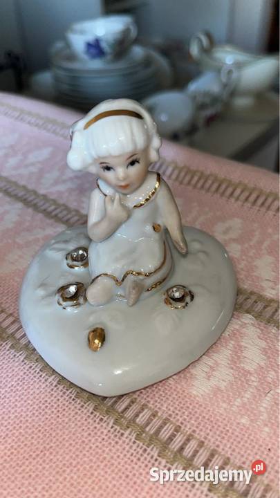 Puzderko serduszko PM kobalt Kwiatki Porcelana i szkło Gdańsk