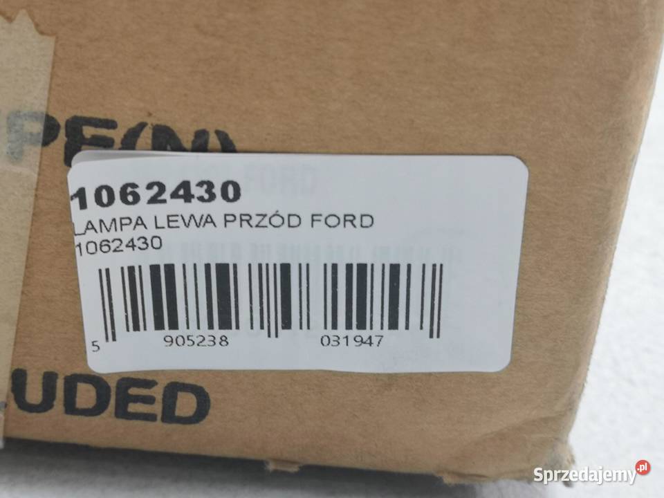 LAMPA LEWY PRZÓD FORD FIESTA III 19891997 NOWA Lampy przeciwmgielne