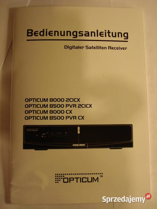 Opticum 8000 CX 8000 2CICX 8500 PVR CX 8500 PVR Gdynia