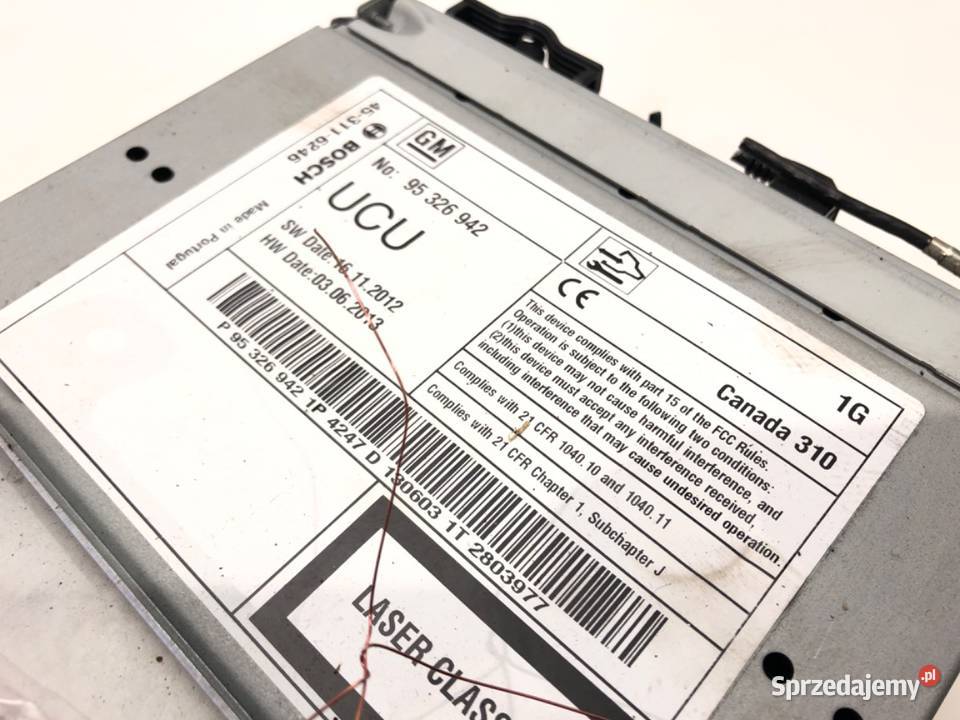 RADIO NAWIGACJA OPEL INSIGNIA A 95326942 0817