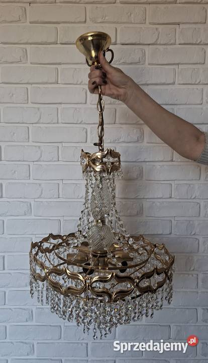 Żyrandol z kryształkami Bydgoszcz sprzedam