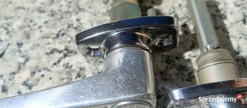 Klamki drzwi DDR z epoki Rok produkcji 1970 Bolesławiec