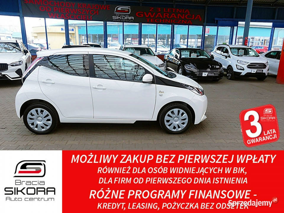 Toyota Aygo 48 5Drzwi LEDTempomat GWARANCJA 1WŁ Rok produkcji 2016 Mysłowice sprzedam