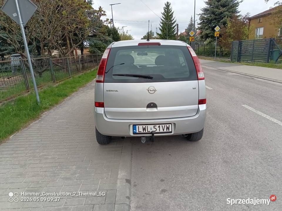 Opel Meriva 2004r 16 Benzyna doinwestowane lubelskie Włodawa