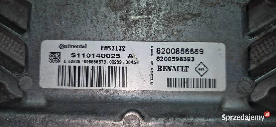 Dacia LoganSandero sterownik silnika 8200856659 osobowe Chocianów