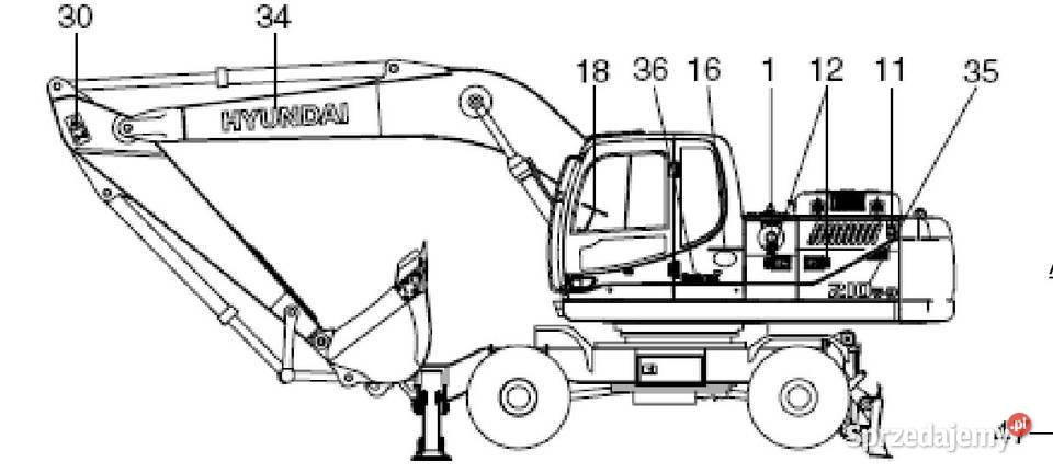 Hyundai R160LC9S R170W9S R210W9S instrukcje motoryzacja, transport Kielce
