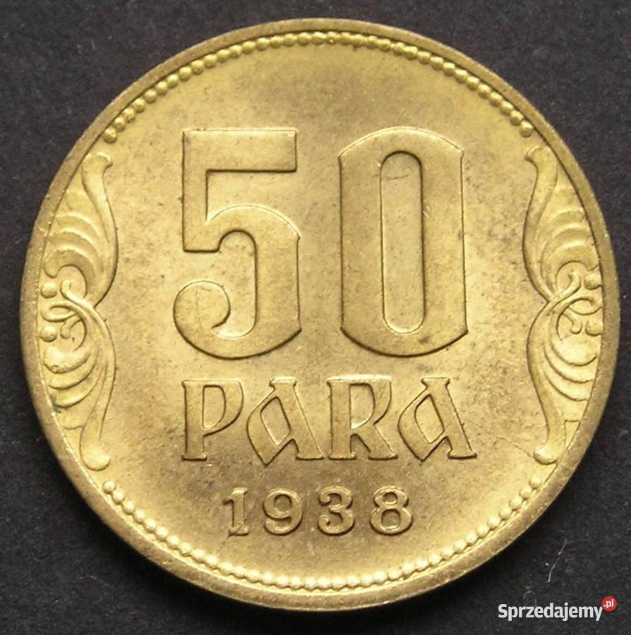 JUGOSŁAWIA 50 PARA 1938 STAN MENNICZY Łódź sprzedam