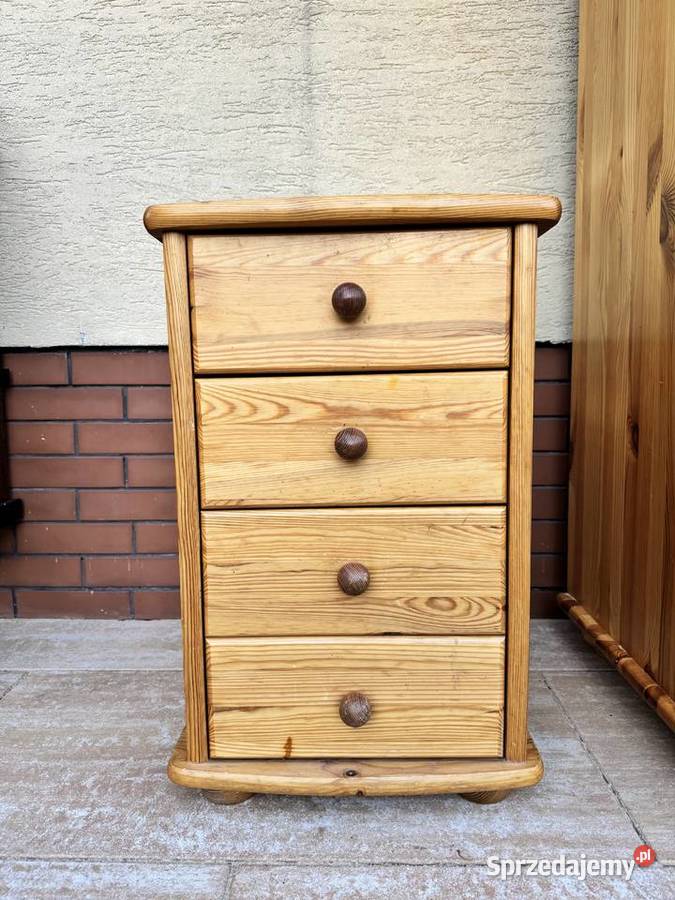 Szafka sosnowa drewniana z szufladami nocna sprzedam