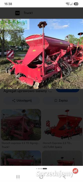 Horsch express 35 blachy uchwyty walu Grudziądz