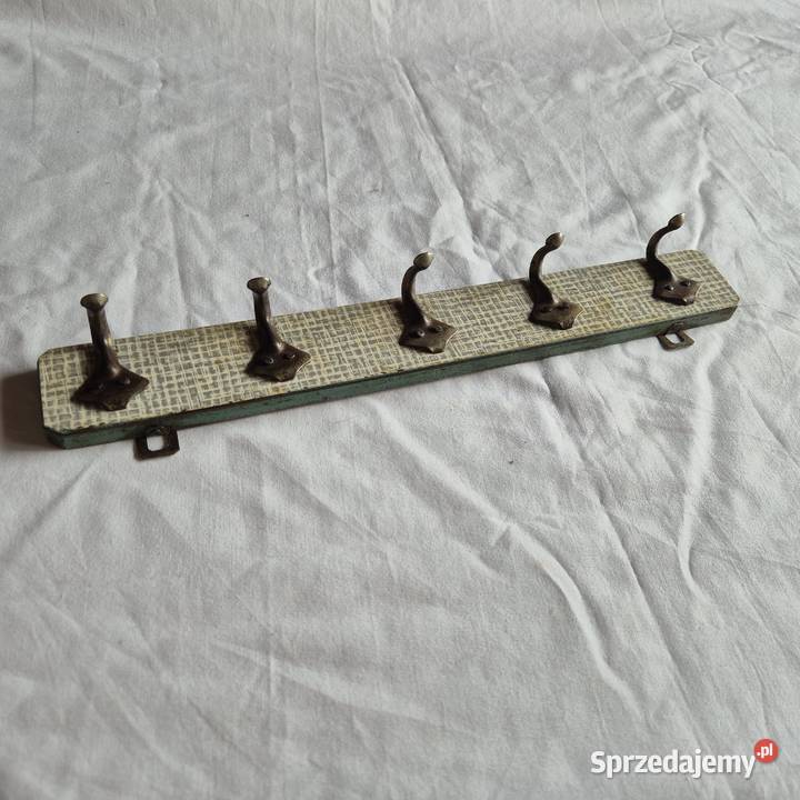 Wieszak prl vintage kuchnia 1960 z PRLu szaro Akcesoria kuchenne Dom i Ogród Brzesko sprzedam