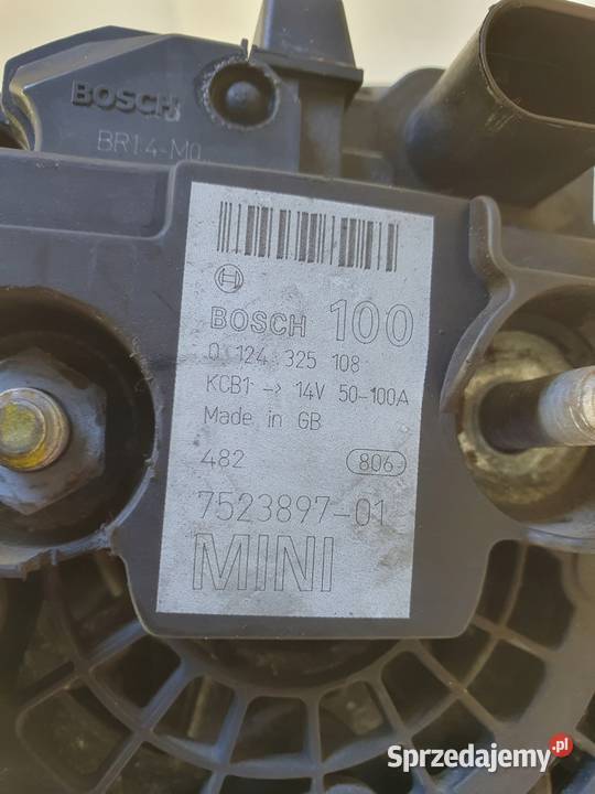 Mini One R50 R53 16 16V ALTERNATOR 100A osobowe Układ elektryczny, zapłon Janów