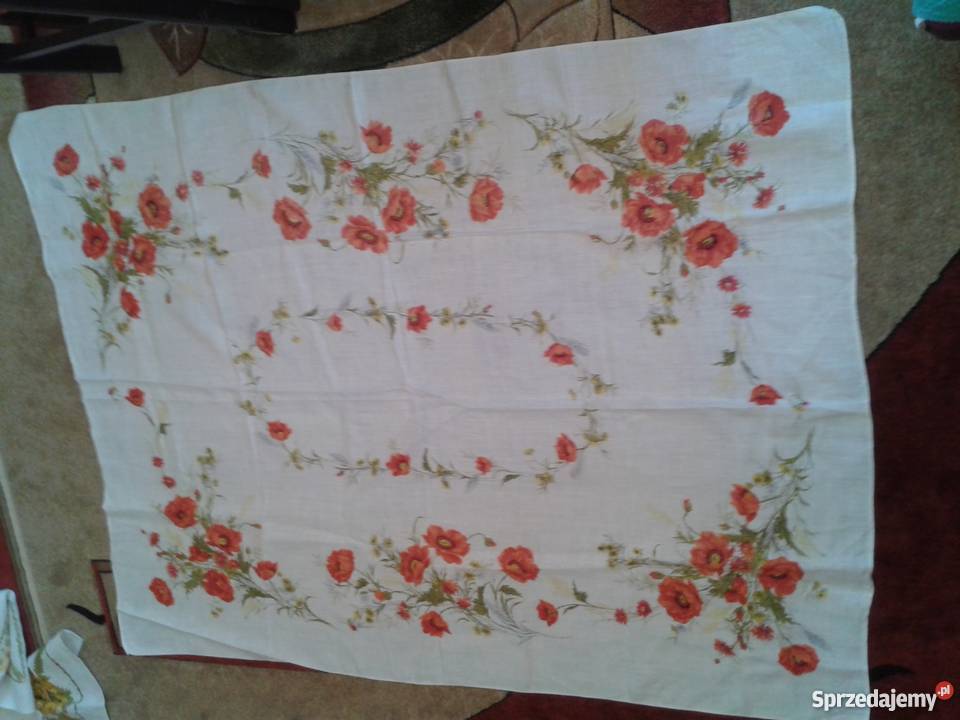 Kolorowe obrusy lniane Horodyszcze