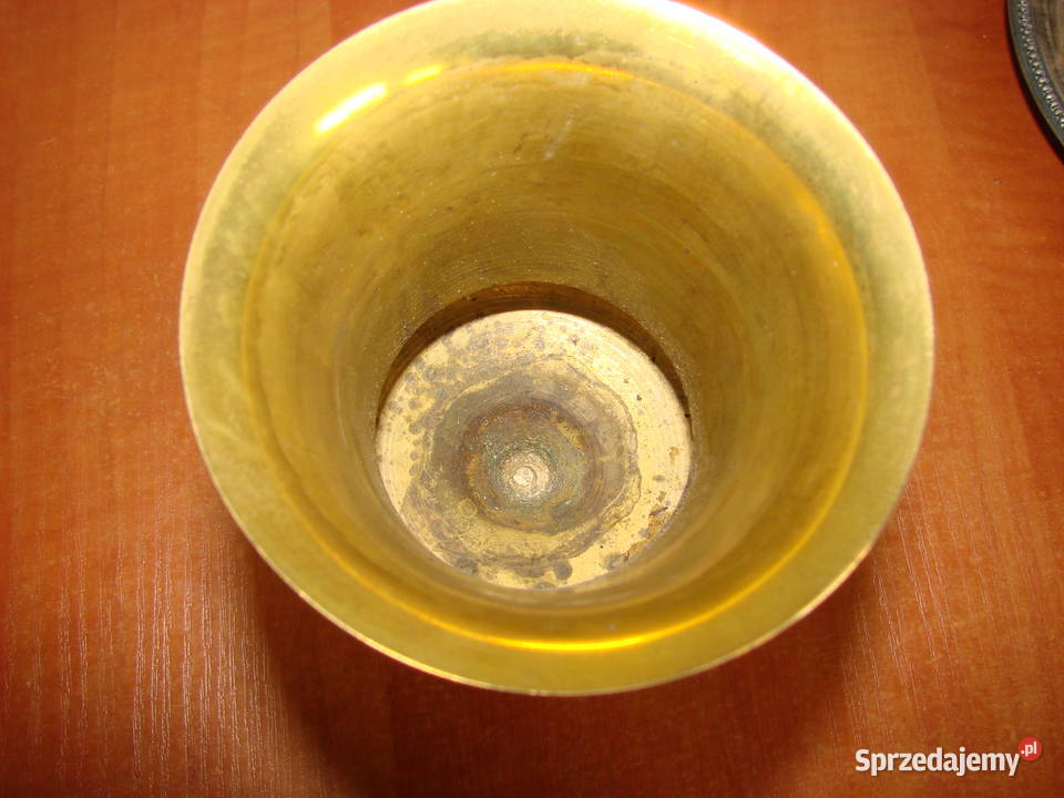 mosiężny kielich puchar Pruszcz Gdański