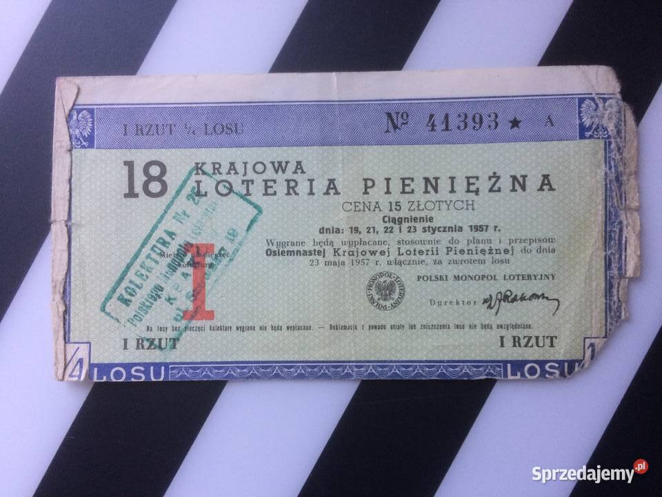 1050 Kupon 18 Krajowej Loterii Pieniężnej Szczecin