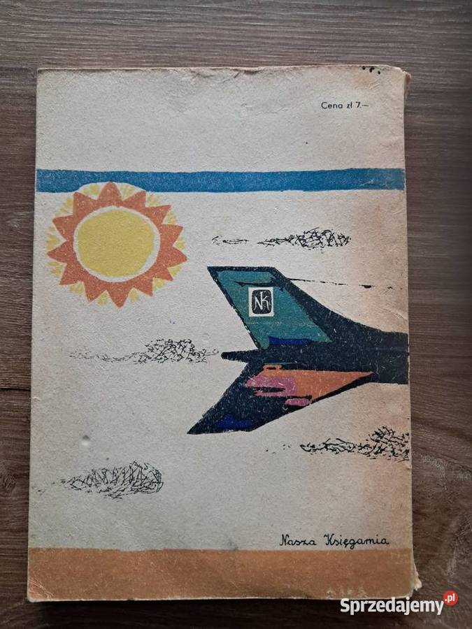książka z dedykacją z 1965r samolot jastrząb Sandomierz