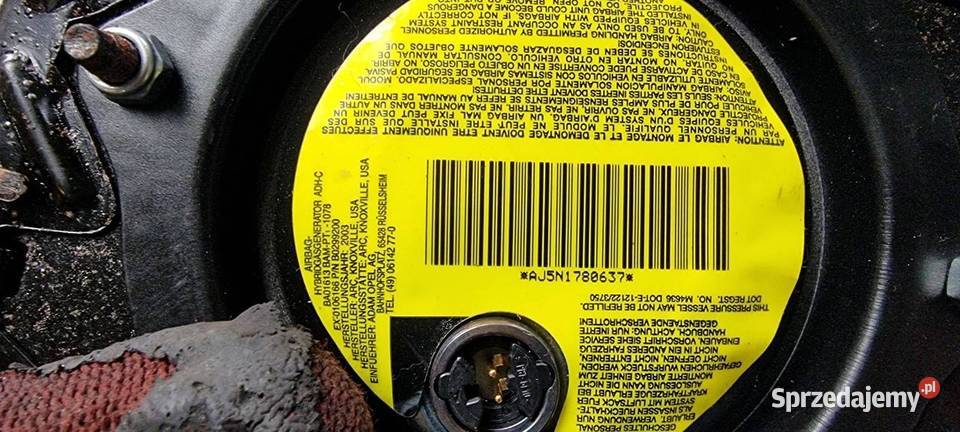 PODUSZKA AIRBAG OPEL MERIVA A 93319474 Lipno sprzedam