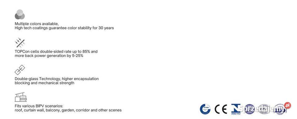 DAH Solar 400W Bifacial w unikalnym kolorze