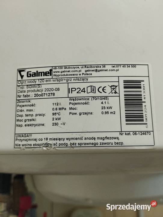 Sprzedam piec elektryczny Piece i kominki Zduńska Wola