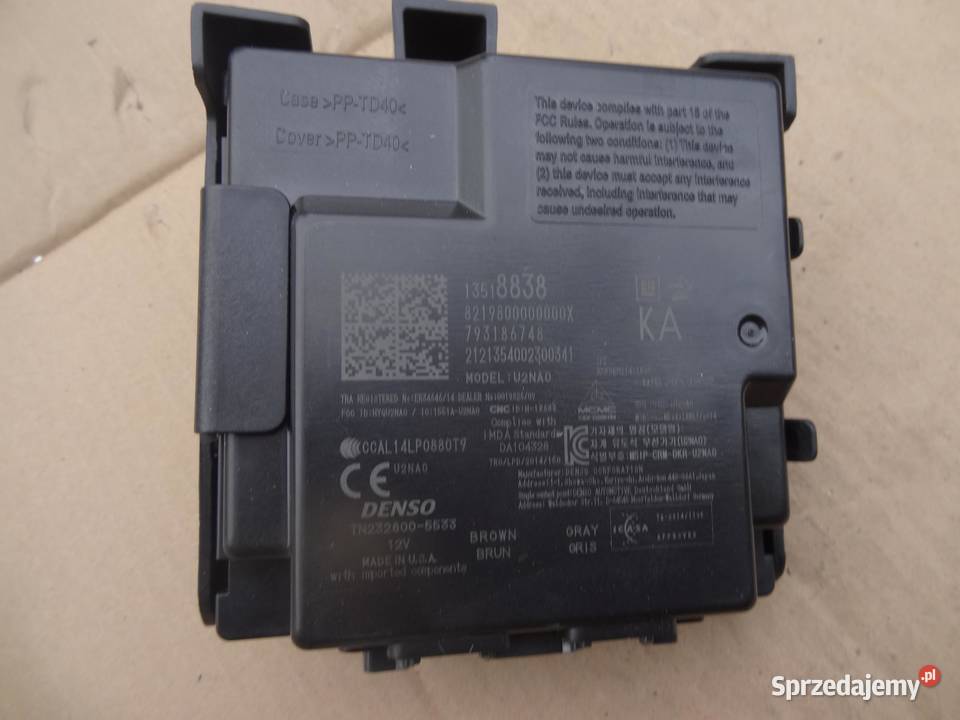 MODUŁ STEROWNIK KEYLESS OPEL INSIGNIA B 13518838