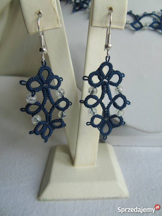 Biżuteria Frywolitkowa Wiśniowa