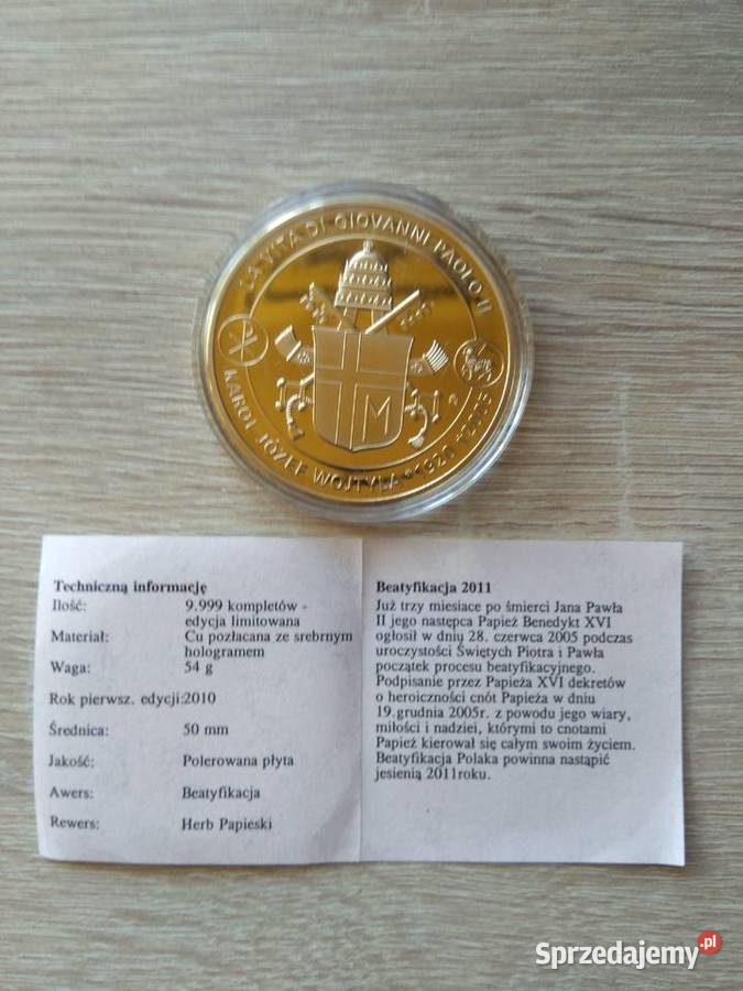 35 Medal okolicznościowy z serii Życie Papierza Chrząstawa Mała