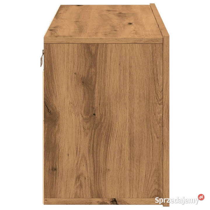 Ścienna szafka TV dąb artisian 80x30x41 WM857668 Pozostałe mazowieckie