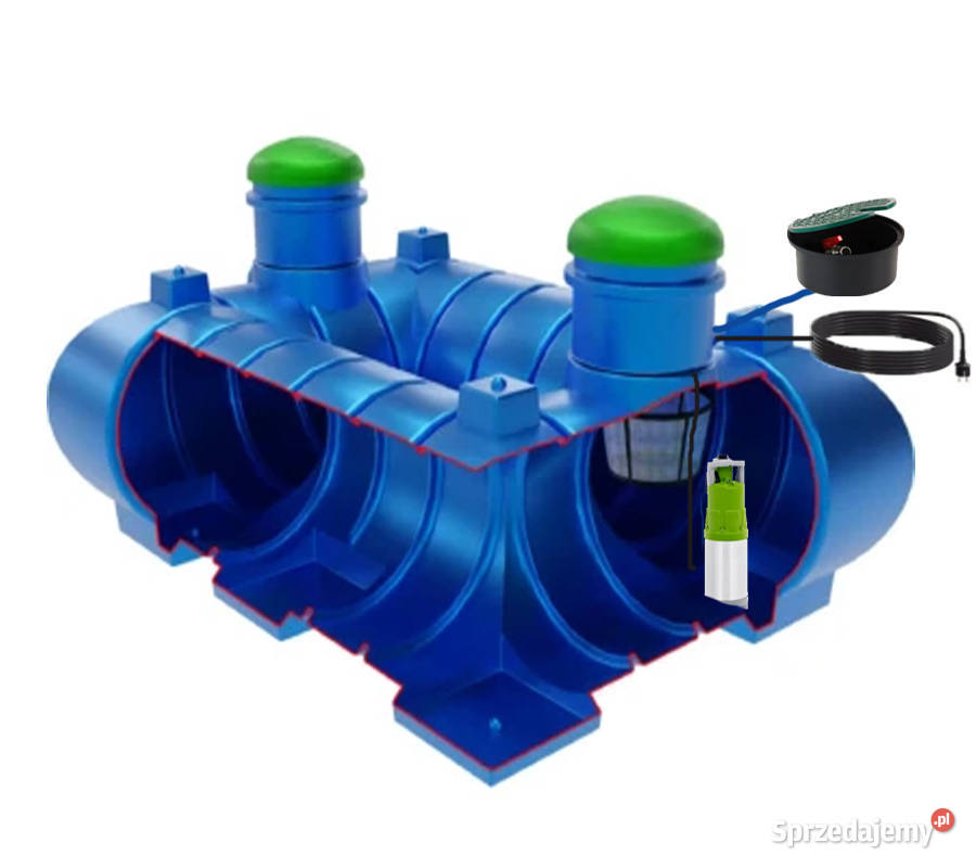 ZBIORNIK NA WODĘ DESZCZOWĄ 4000L Zestaw PREMIUM Wrocław