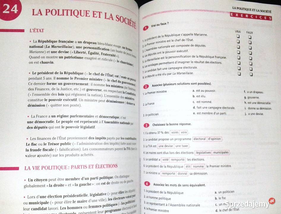 Vocabulaire progressif du Francais avec 250 Rok wydania 2004 Chełm