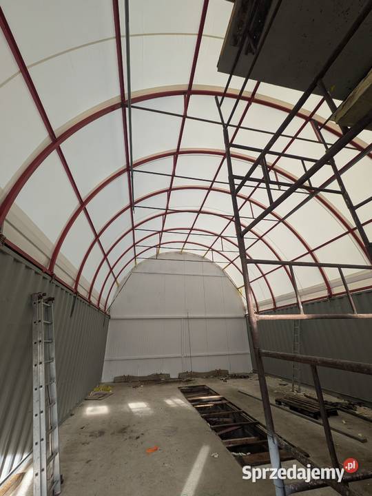 Plandeki plandeka na hale łukowe pieczarkarnie Stęszew