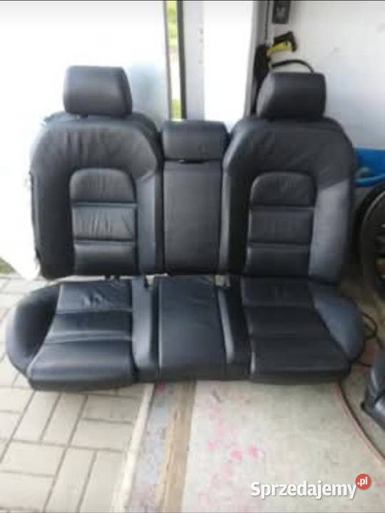 Siedzenia skórzane czarne AUDI A8 D3 przedlift osobowe Fotele i kanapy dolnośląskie Złotoryja