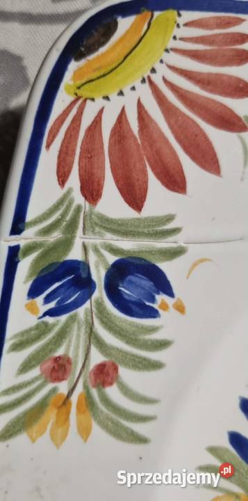 Talerz Dekoracyjny Ozdobny Quimper REZERWACJA wielkopolskie