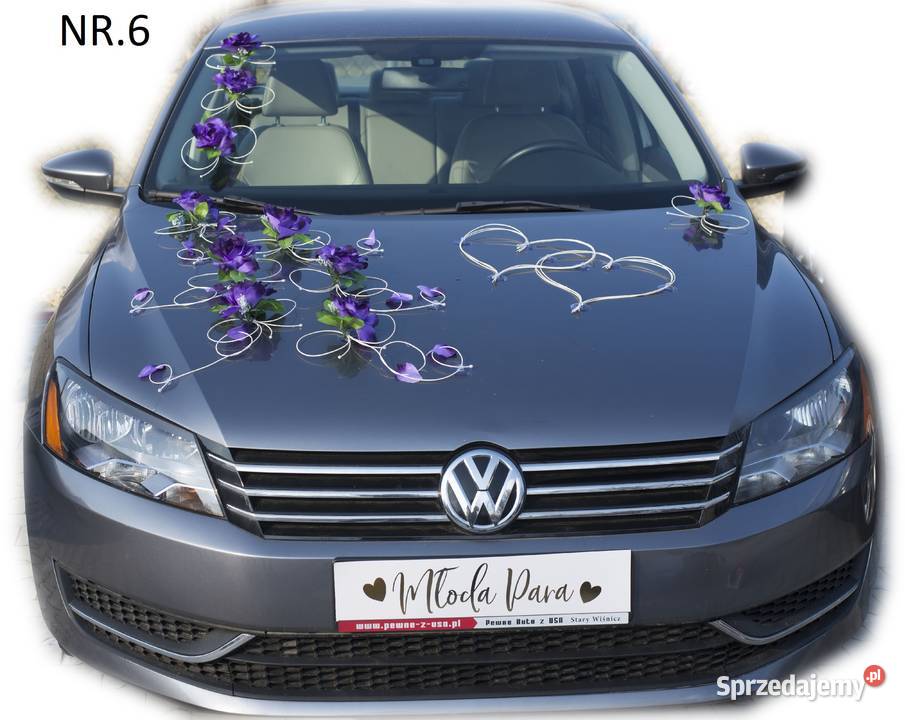 Dekoracja na samochód sztuczne kwiaty 006 Łódź