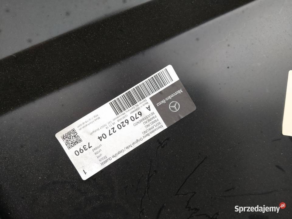 MERCEDES VARIO BŁOTNIK PRZEDNI LEWY A6706202704 lubuskie Kargowa sprzedam