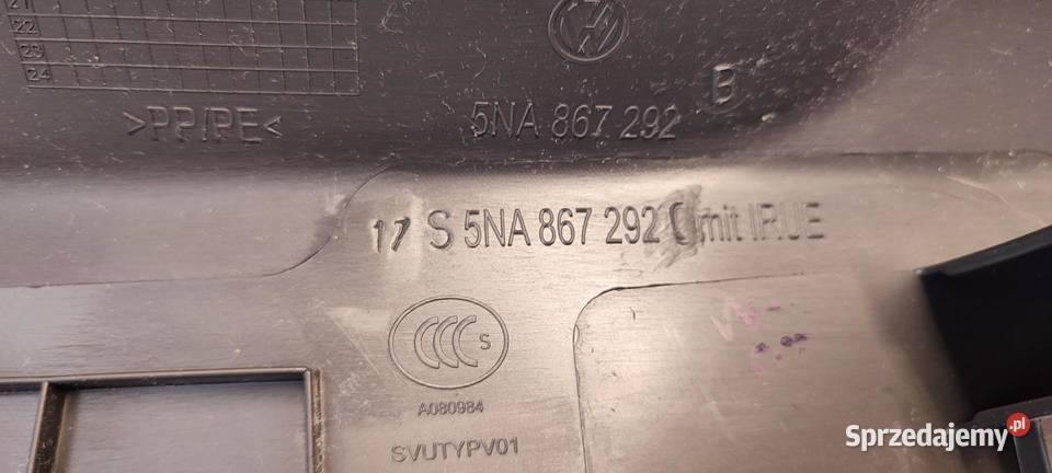 VW TIGUAN II OSŁONA SŁUPKA PRAWA 5NA867292B Listwy